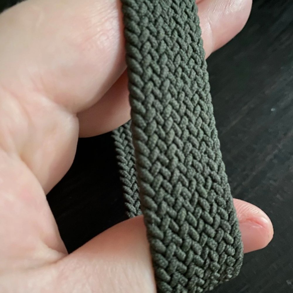 NEW ARMY GREEN Braided Solo Loop For Apple Watch - Picture 3 of 7